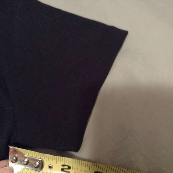 Zenana Brand New Solid Black Stretch Tee. - Picture 6 of 7